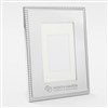 Pmall thumb Engraved Logo Silver Beaded 4x6 Picture Frame - 50035