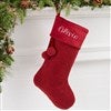 Product Thumbnail Burgundy Sherpa Stocking
