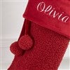 Product Thumbnail Burgundy Stocking-Close Up View