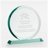 Pmall thumb Engraved Logo Round Jade Glass Award- Medium - 51351