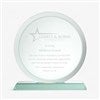 Pmall thumb Engraved Logo Round Jade Glass Award- Medium - 51351