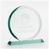 Pmall thumb Engraved Logo Round Jade Glass Award- Medium - 51351