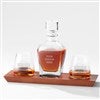Pmall thumb Engraved Logo Hudson Whiskey Decanter & Glass Set - 51365