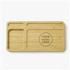 Pmall thumb Engraved Logo Bamboo Charging Valet Tray - 51603
