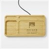 Pmall thumb Engraved Logo Bamboo Charging Valet Tray - 51603
