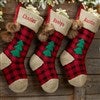 Pmall thumb Personalized Logo Buffalo Plaid Jumbo Knit Christmas Stocking - 51847