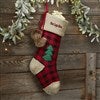 Pmall thumb Personalized Logo Buffalo Plaid Jumbo Knit Christmas Stocking - 51847