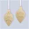 Pmall thumb Engraved Logo Golden Evergreen Drop Ornament - 52686