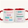 Product Thumbnail Front and Back 11 oz Red Mug