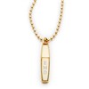 Product Thumbnail Engraved Gold Bullet Urn Necklace 