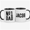 Product Thumbnail 11 oz. Black Mug Front & Back View