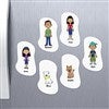 alt='Family Character Collection Personalized Magnets'