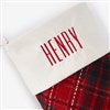 Product Thumbnail Close Up - Plaid Stocking