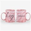 Product Thumbnail Front & Back View-11 oz. Pink Mug
