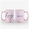 Product Thumbnail Front & Back View-15 oz. Pink Mug