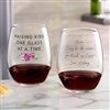 Product Thumbnail Stemless Wine Glass