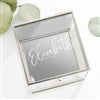 Product Thumbnail Silver Glass Jewelry Box