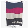 Product Thumbnail Denim Fuchsia Charcoal Blanket