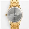 Pmall thumb Engraved Bulova Golden Steel and Diamond Watch - 55477