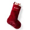 Product Thumbnail Faux Fur Stocking in Dark Red
