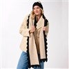 Product Thumbnail Black & Ivory Scarf & Hat - Model View
