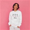 Product Thumbnail White Crewneck on Model