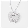Product Thumbnail Heart Pave Swing Necklace