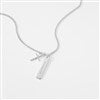 Product Thumbnail Cross & Bar Necklace-Horizontal