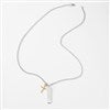 Product Thumbnail Cross & Bar Necklace Vertical- Full View