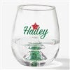 Product Thumbnail Green Glitter Tree Glass Filled