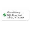 alt='Tiny Shamrock Return Address Labels'