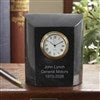 alt='Retirement Engraved Marble Desk Clock'