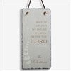 alt='We Will Serve The Lord Personalized Slate Sign'