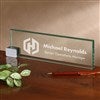 Pmall thumb Personalized Corporate Engraved Logo Glass Nameplates - 8555