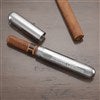 alt='Engraved Silver Cigar Case and Cutter '
