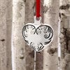 Silver Puffed Heart Ornament
