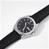 Pmall thumb Engraved Logo Citizen Milestone Quartz Black Leather & Silver Watch - 48254