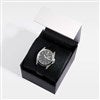 Pmall thumb Engraved Logo Citizen Milestone Quartz Black Leather & Silver Watch - 48254