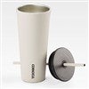 Pmall thumb Personal Logo Corkcicle 24oz Cold Cup with Straw- Cream  - 47427