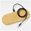 Pmall thumb Engraved Logo 2-in-1 Bamboo Charging Dock - 50013
