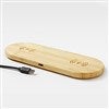 Pmall thumb Engraved Logo 2-in-1 Bamboo Charging Dock - 50013