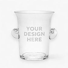 Engraved Glass Ice Bucket With Your Business Logo - 10018