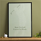 Personalized Golf Canvas Art - Hole In One - 10033