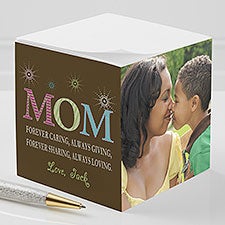 Personalized Photo Note Paper Cubes - For Mom - 10045