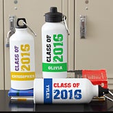 Personalized Graduation Water Bottle - Glad Grad - 10100