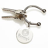 Custom Logo Keychain - Engraved Corporate Logo - 10137