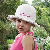 Personalized Crocheted Easter Bonnet for Toddlers - 10150