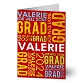 Personalized Graduation Greeting Cards - Job Well Done - 10159