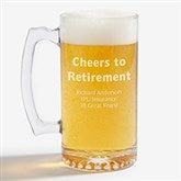 Personalized Retirement Beer Mug - 10168