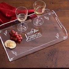 Personalized Hostess Serving Tray Gift - Four Seasons Design - 1017